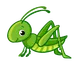Green Hopper English のバッタ