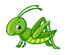 Green Hopper English のバッタ